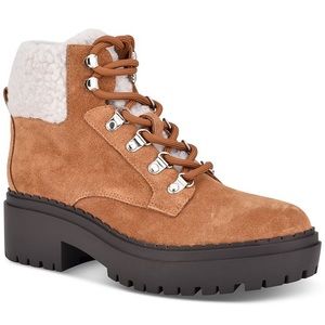 New in Box Marc Fisher Leigan Bootie 8.5 M Medium Brown Suede